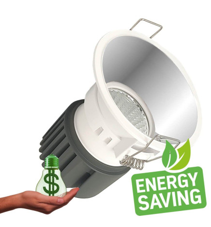 15W LED Downlight -  CHROME - CIRCULAR - CRI+92 - UGR13