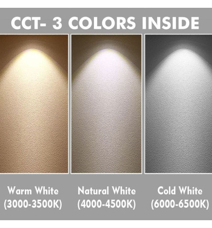 44W Round Adjustable LED Spotlight - IP20 - 24º - CCT