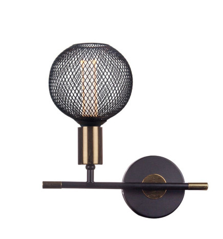 LED-pære - Moderne sort metal - 4W - E27 - G125 - Dæmpbar