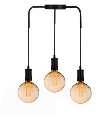 LED-Lampe - Modern - Bernsteinkristall - 4W - E27 - G125 - Dimmbar