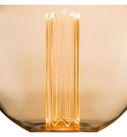 LED-Lampe - Modern - Bernsteinkristall - 4W - E27 - G125 - Dimmbar
