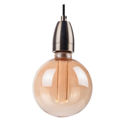 LED-Lampe - Modern - Bernsteinkristall - 4W - E27 - G125 - Dimmbar