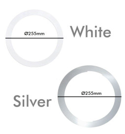 Vita ramöverdrag för downlight 25,5 cm