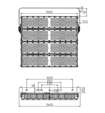 Proiettore LED 1200W PHILIPS Xitanium - CORE MAX- 220Lm/W- CLASS A