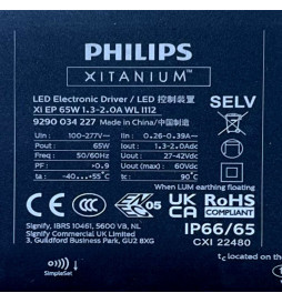 LED-driver - Philips - Programmerbar  -XITANIUM Essential - Xi EP 65W - til LED-lyskilder op til 65W