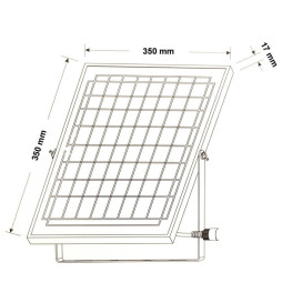 200W SOLAR LED Outdoor Floodlight - NEW AVANT - 5000K