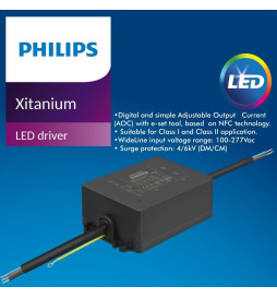 Programmable LED Driver - Philips XITANIUM Essential - Xi EP 65W - for LED luminaires up to 65W