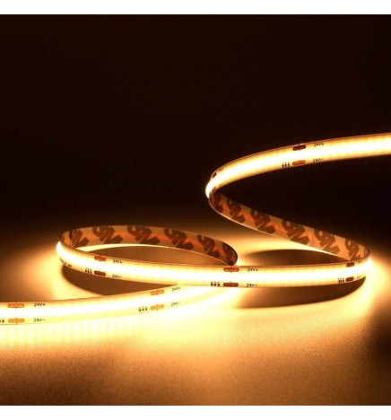 Ruban LED COB 24V | 352 LED/m | 5m | FLIP CHIP | 1320Lm | 12W/M | CRI90 | IP20