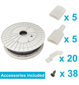 Striscia LED 220V | 120xLED/m | 20m | SMD2835 | 1450Lm/M | 14W/M | IP67 | Corte cada 10cm