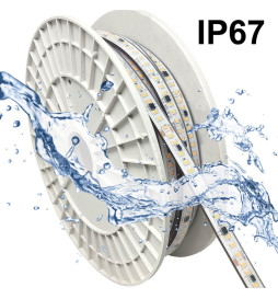 Striscia LED 220V | 120xLED/m | 20m | SMD2835 | 1450Lm/M | 14W/M | IP67 | Corte cada 10cm