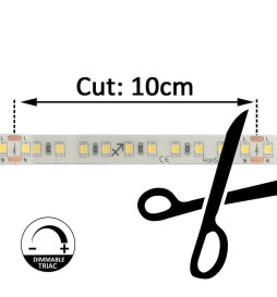 Striscia LED 220V | 120xLED/m | 20m | SMD2835 | 1450Lm/M | 14W/M | IP67 | Corte cada 10cm
