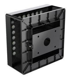 Solar LED-fyr 5W Chip - Väggmonterad - Kvadratisk - Aluminium - 20x20cm