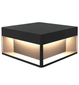Solar LED-fyr 5W Chip - Väggmonterad - Kvadratisk - Aluminium - 20x20cm