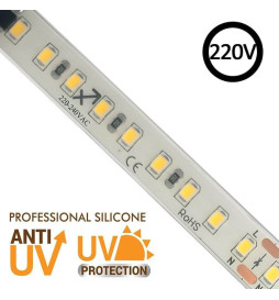 Striscia LED 220V | 120xLED/m | 20m | SMD2835 | 1450Lm/M | 14W/M | IP67 | Corte cada 10cm