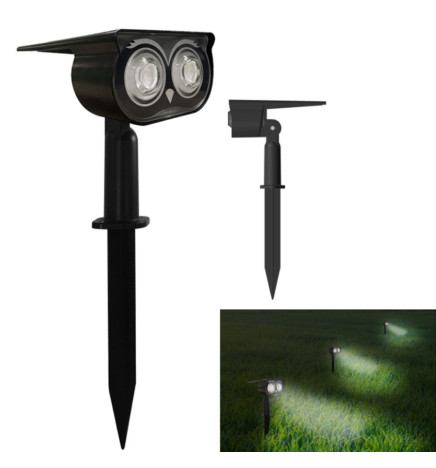 Grüne Solar-Gartenleuchte LED - IP65 -  4000K