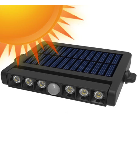 Adjustable Solar LED Spotlight - 5W - Motion sensor - 4000K