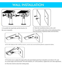 LED Solar garden light - IP65 -  4000K