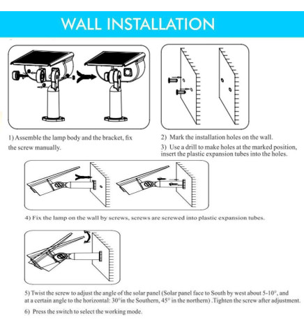 LED Solar garden light - IP65 -  4000K