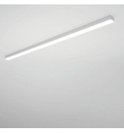 Aluminiumsprofil - Hvid - POTSDAM - UGR 17 Micro Prism Diffuser -2 Meter -Overflademonteret loftslampe + pendel