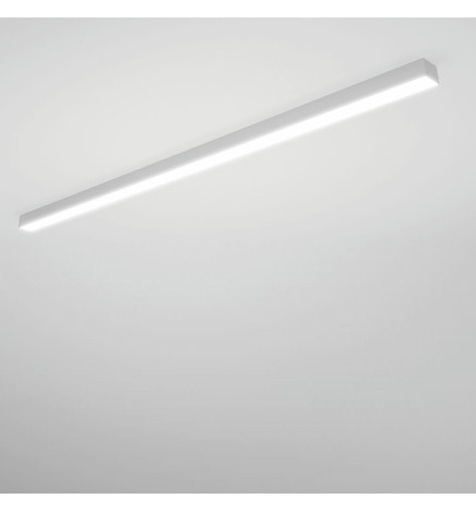 Aluminiumsprofil - Hvit - POTSDAM - UGR 17 Micro Prism Diffuser -2 Meter - Utenpåliggende taklampe + pendel