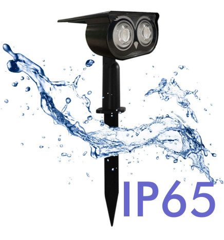 Grüne Solar-Gartenleuchte LED - IP65 -  4000K