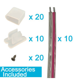 Néon LED flexible 24V - 10W/m - Bobine 50m - 6x12mm - VERT