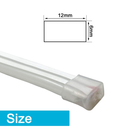 Néon LED flexible 24V - 10W/m - Bobine 50m - 6x12mm - VERT