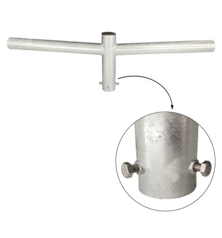 Cruzeta de Aço com dois Braços - Aço Galvanizado