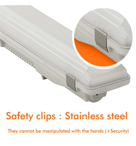 Vanntett integrert LED Armatur - 35W-30W-25W-20W -  OSRAM Driver - 120cm