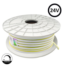 Néon LED flexible 24V - 10W/m - Bobine 50m - 6x12mm - VERT