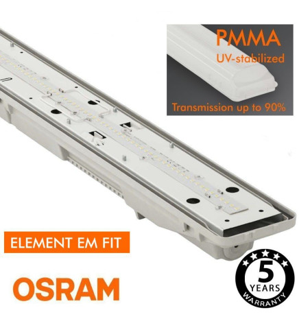 Integrated-LED Tri-Proof Light -  44W-38W-32W-25W -  OSRAM Driver - 150cm
