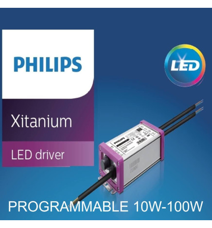 LED gadebelysning 100W CAPRI Philips Driver Programmerbar SMD5050 240Lm / W