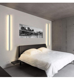LED Wandleuchte Lineare - WASHINGTON GRAU - 0.44m - 0.94m - 1.44m - 1.94m - IP54