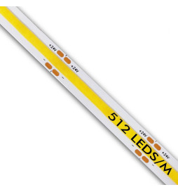 LED Strip COB 24V | 512 LED/m | 5m | FLIP CHIP | 1650Lm | 15W/M | CRI90 | IP20