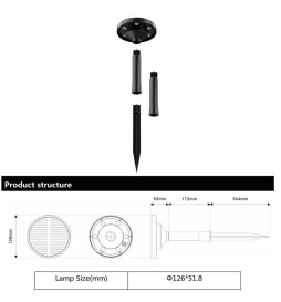 Solar Spike havebelysning LED - GENK - IP65 - CCT