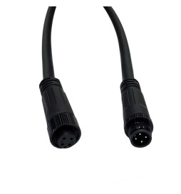 Vesitiivis liitäntäkaapeli 12V-24V - IP68 - M8 - Uros - Naaras - Naaras