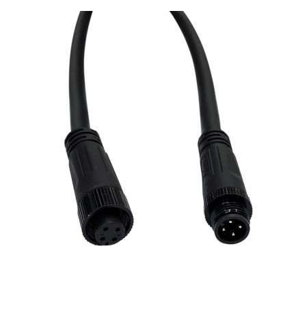 Cavo con connettore impermeabile 12V-24V - IP68 - M8 - Maschio - Femmina