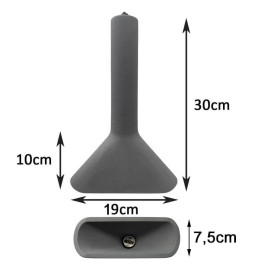 Lampada Sospensione - Rettangolare - DARK- Calcestruzzo - per E14 - IP65