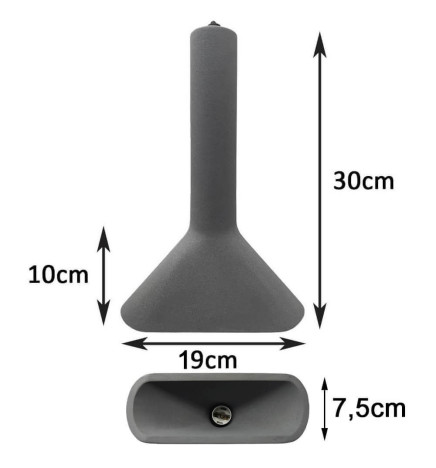 Lampada Sospensione - Rettangolare - DARK- Calcestruzzo - per E14 - IP65
