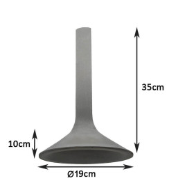 Pendant Lamp - Circular - DARK - Concrete - for E14