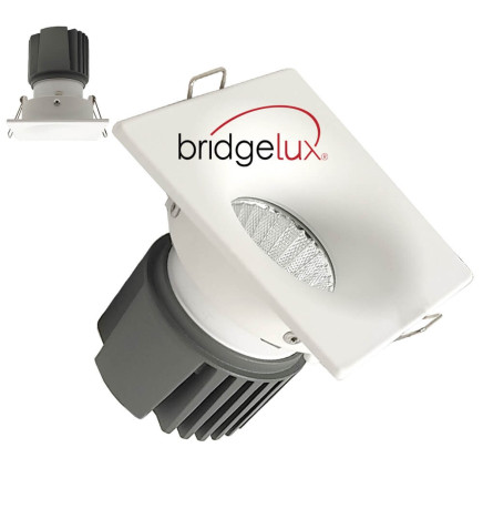 15W LED Downlight -  WHITE - SQUARE - CLOUD - CRI+92 - UGR13