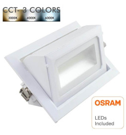 LED Downlight 36W OSRAM Chip Rektangulär 120º