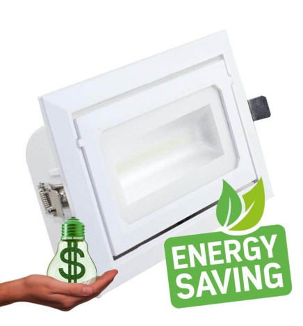 LED Downlight 36W OSRAM  Chip Rectangulær  120º