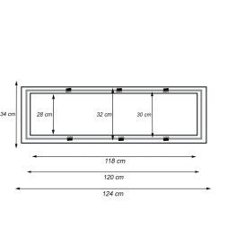 Recessed Frame for 30×120  LED Panel
