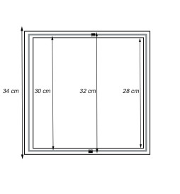 Recessed Frame for 30×30  LED Panel