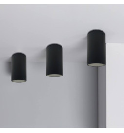 Applique Soffitto Alluminio Nero - GU10 LED - IP65