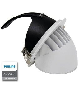 44W Round Adjustable LED Spotlight - IP20 - 24º - CCT