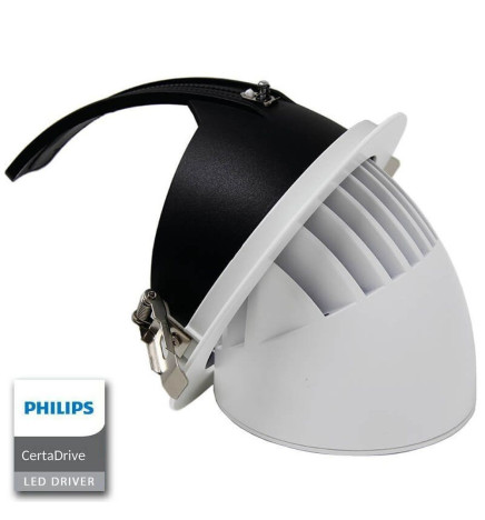 44W Round Adjustable LED Spotlight - IP20 - 24º - CCT