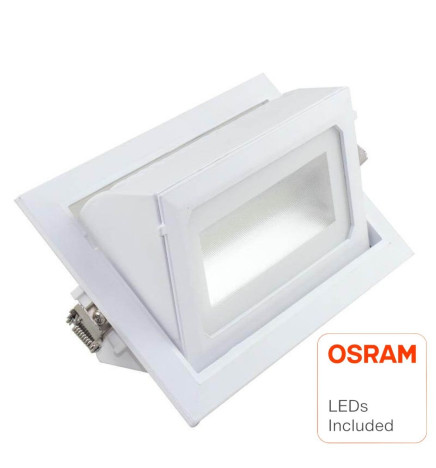 LED Downlight 36W OSRAM Chip Rektangulär 120º
