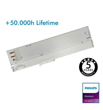 LED-drivrutin - Philips XITANIUM - för trefasspår XI 36W-42W/a0.9-1.05A 40V DS 3CW 240V - 5 års garanti